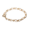 14k Gold Plated Fancy Figaro Chain Bracelet