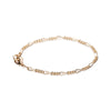 14k Gold Plated Fine Figaro Chain Bracelet