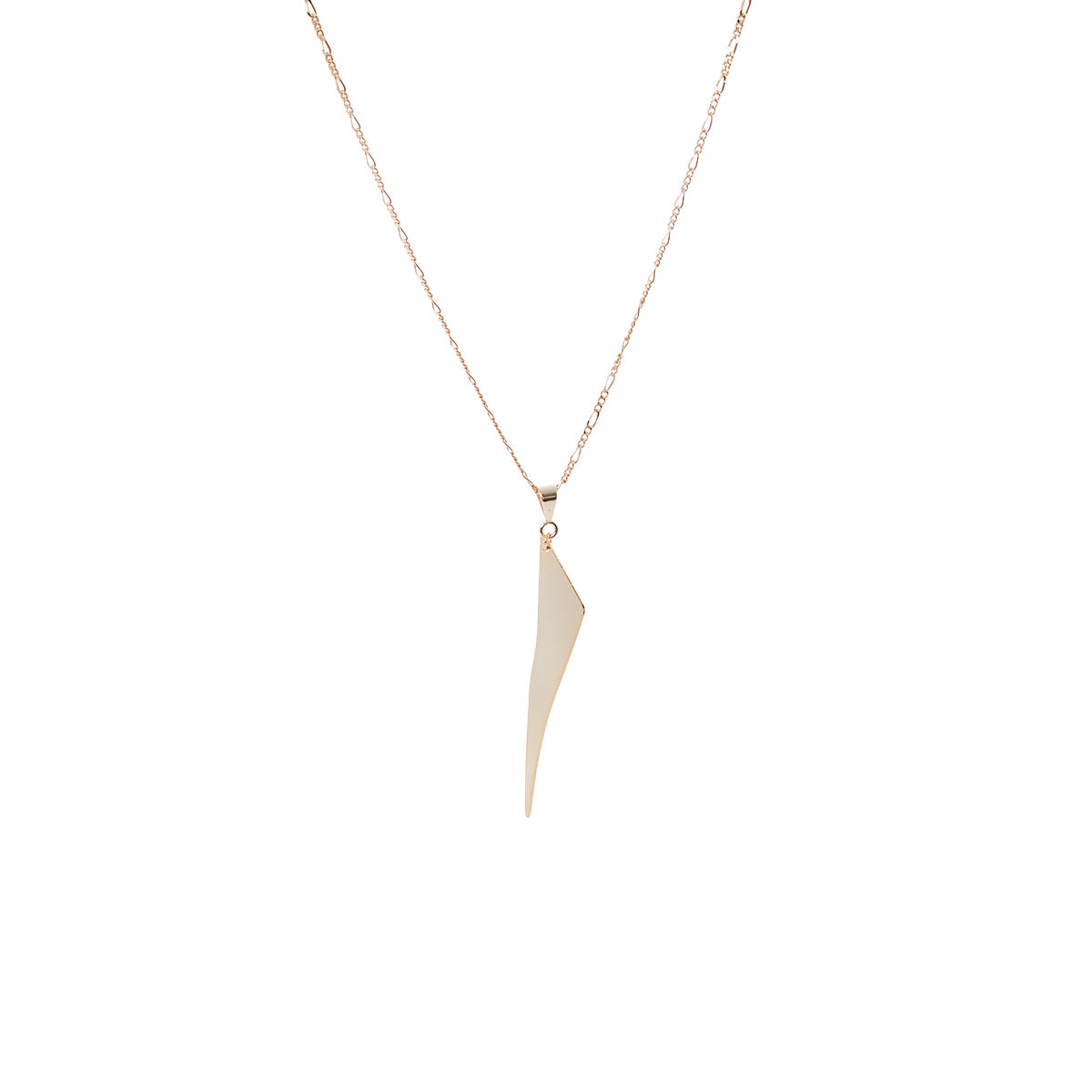 14K Gold Plated Bolt Pendant Necklace