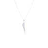 Sterling Silver Plated Bolt Pendant Necklace