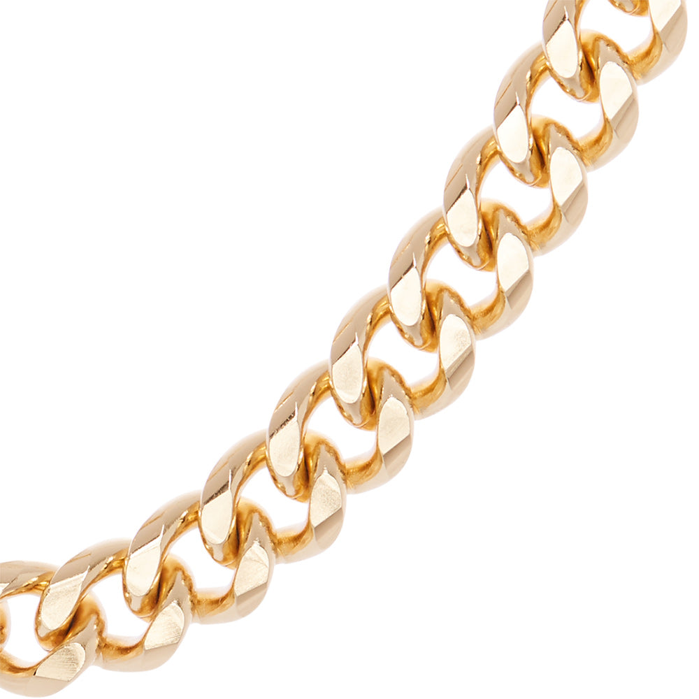 14K Gold Plated Heavy Curb Chain Choker