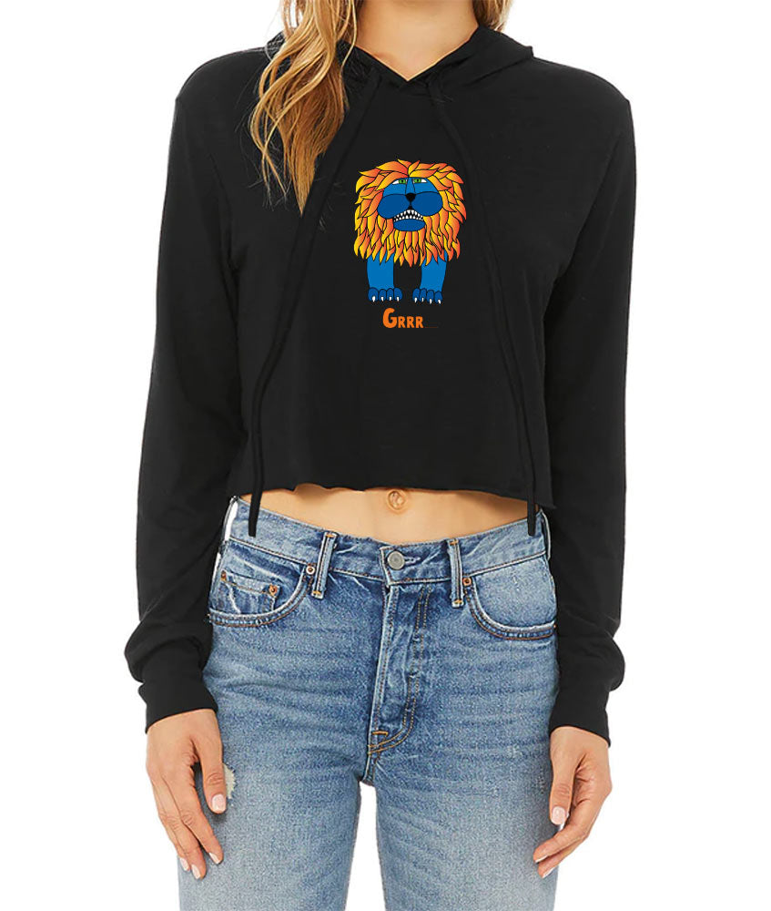 Crop top hot sale hoodie design