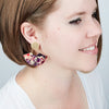 14K Gold Plated Fan Earrings - Available in More Colors