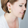 14K Gold Plated Mini Twisty Hoop Earrings - Available in more colors
