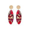 14K Gold Plated Oval Earrings - Available in More Colors