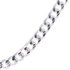 Sterling Silver Plated Medium Curb Chain Choker