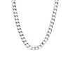 Sterling Silver Plated Medium Curb Chain Choker