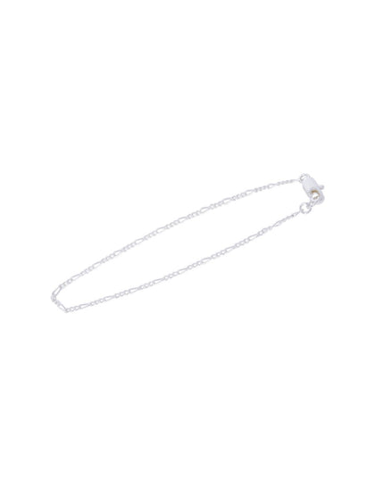 Delicate Sterling Silver Plated Figaro Bracelet - Odell Design Studio