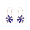 14K Gold Filled Flower Power Hoop Earrings - Available in More Colors