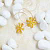 14K Gold Filled Flower Power Hoop Earrings - Available in More Colors