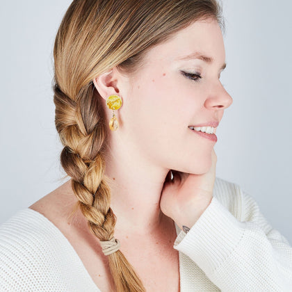 Gold Mini Drop Earrings - Available in More Colors - Odell Design Studio
