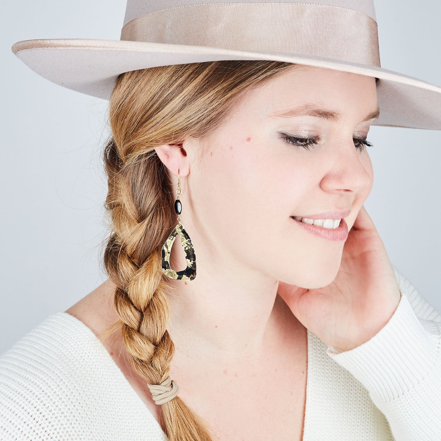 14K Gold Plated Petal Earrings - Available in More Colors