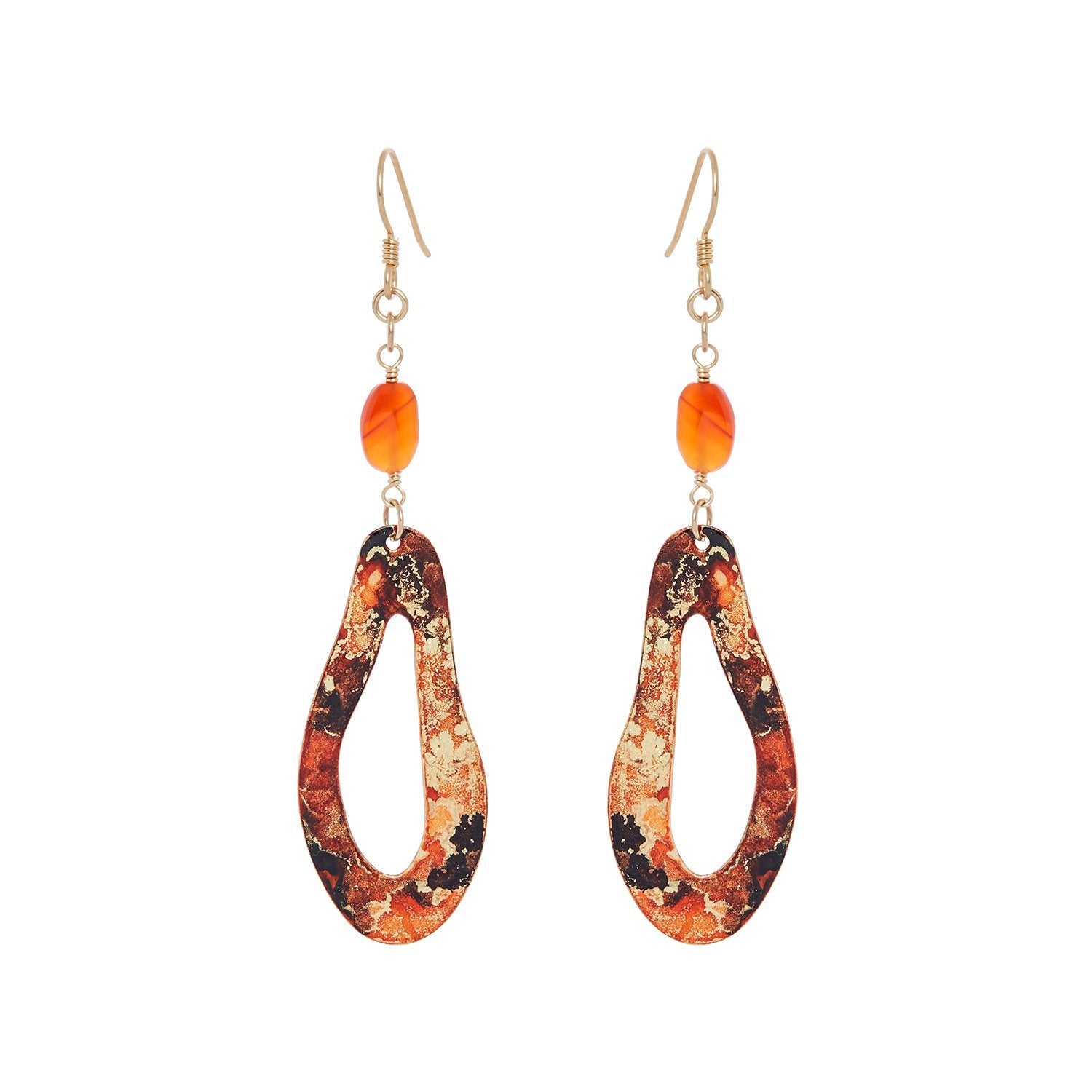 14k Gold Plated Tear Drop Earrings - Available in More Colors