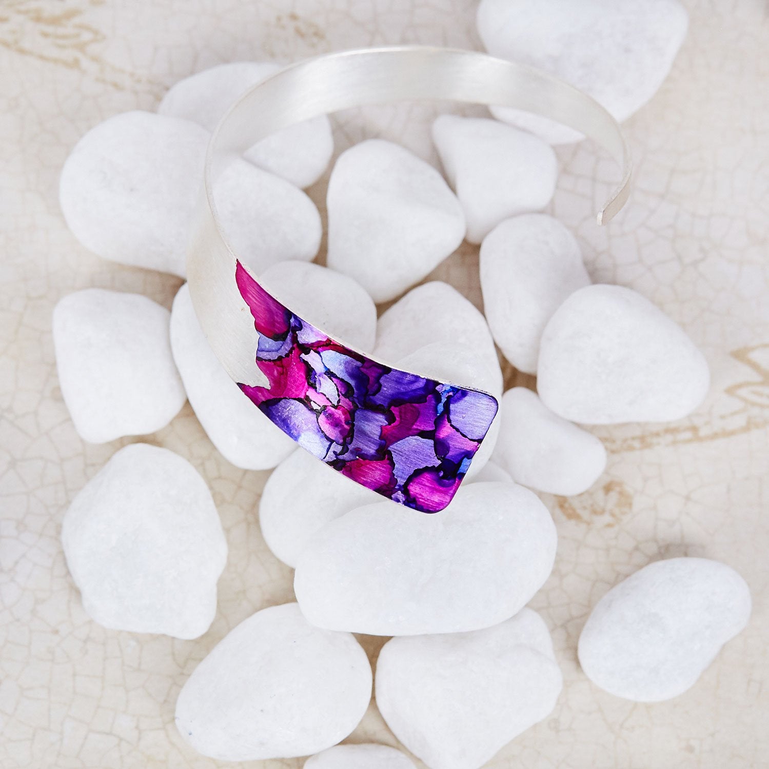 Silver Twisty Cuff - More Colors Available