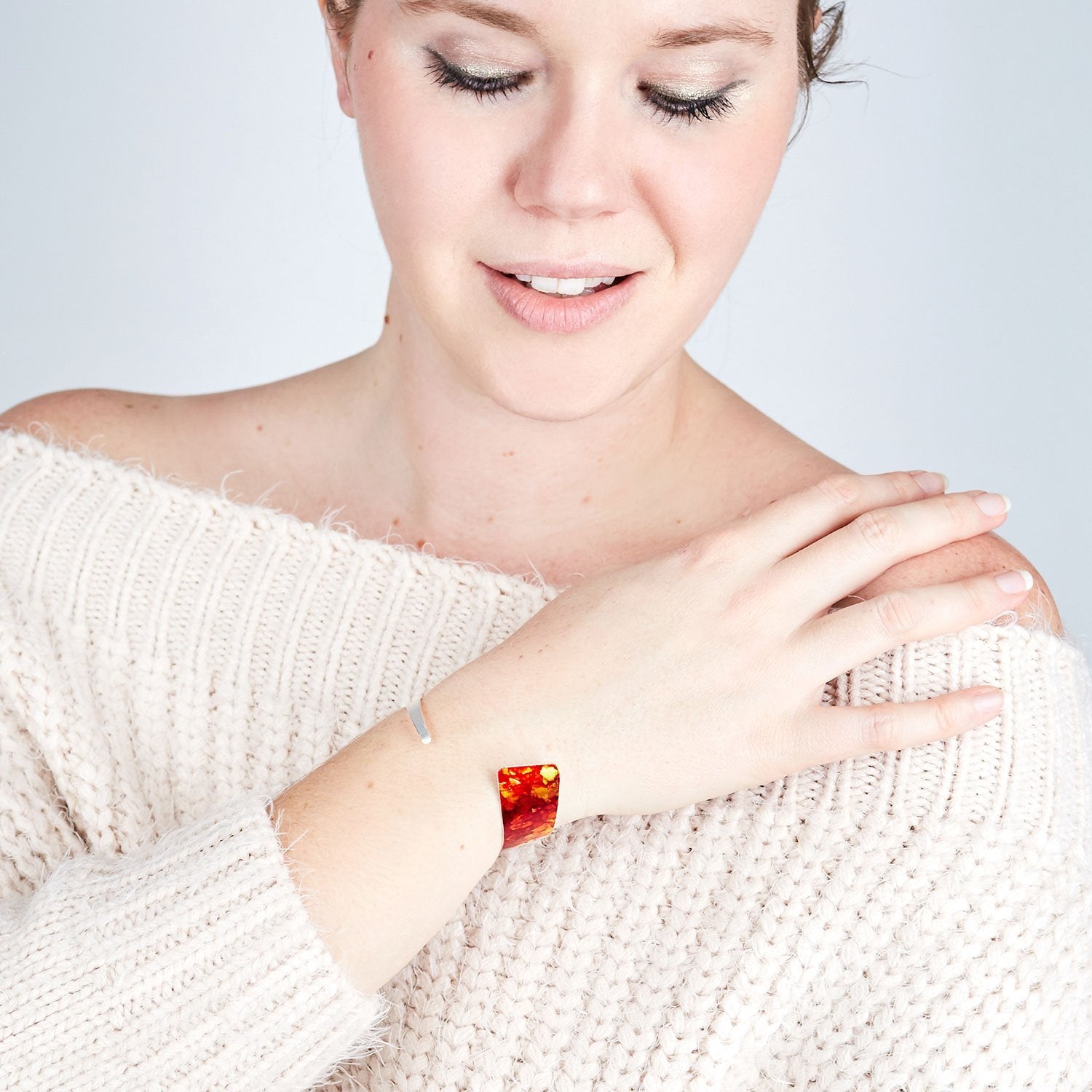 Silver Twisty Cuff - More Colors Available