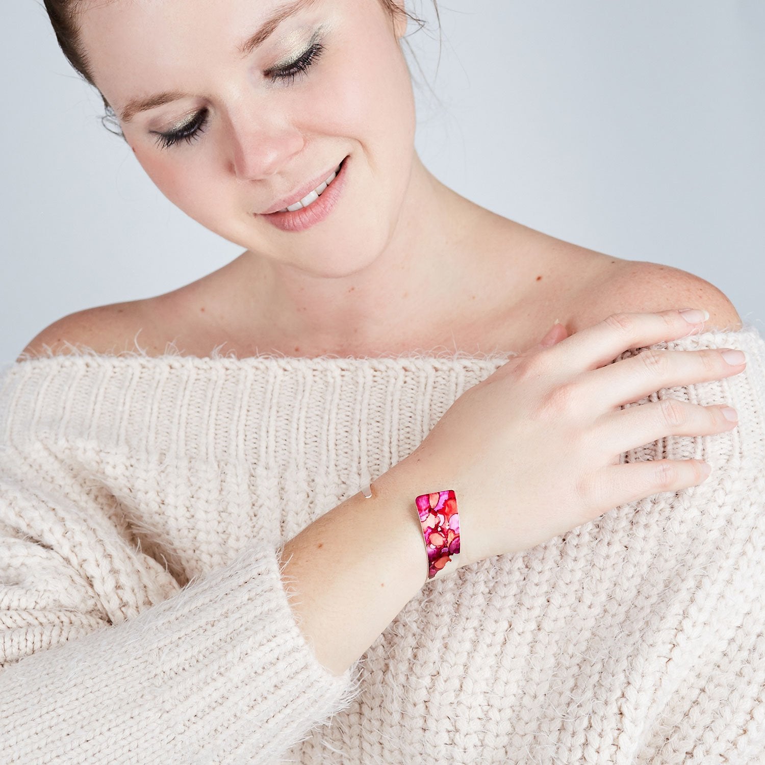 Silver Twisty Cuff - More Colors Available