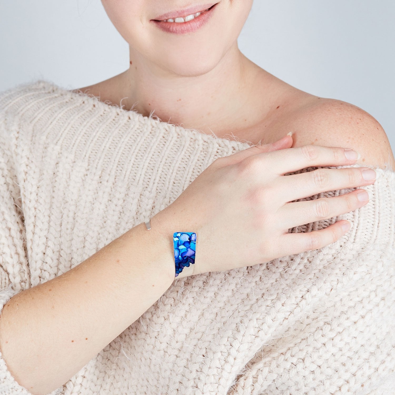 Silver Twisty Cuff - More Colors Available