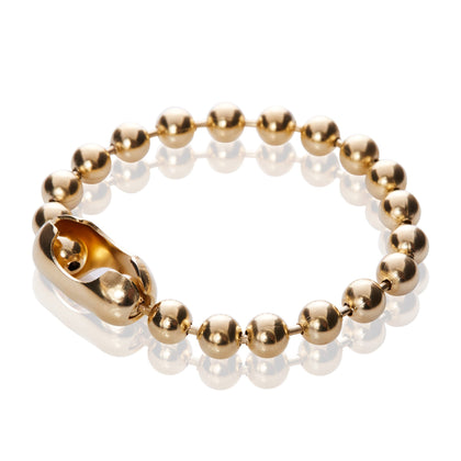 14K Gold Fancy Bead Chain Bracelet - Odell Design Studio