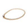 14k Gold Plated Fine Flat Curb Chain Bracelet