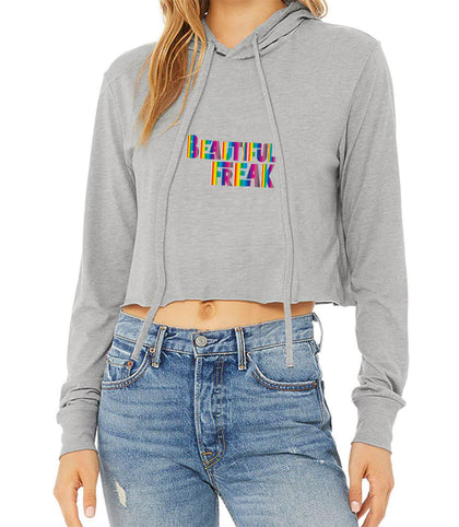 Beautiful Freak Hoodie Crop Top- Available in More Colors
