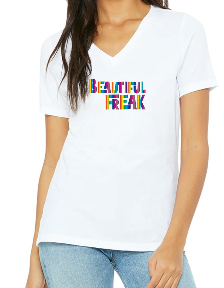Beautiful Freak V Neck T-Shirt - Available in More Colors