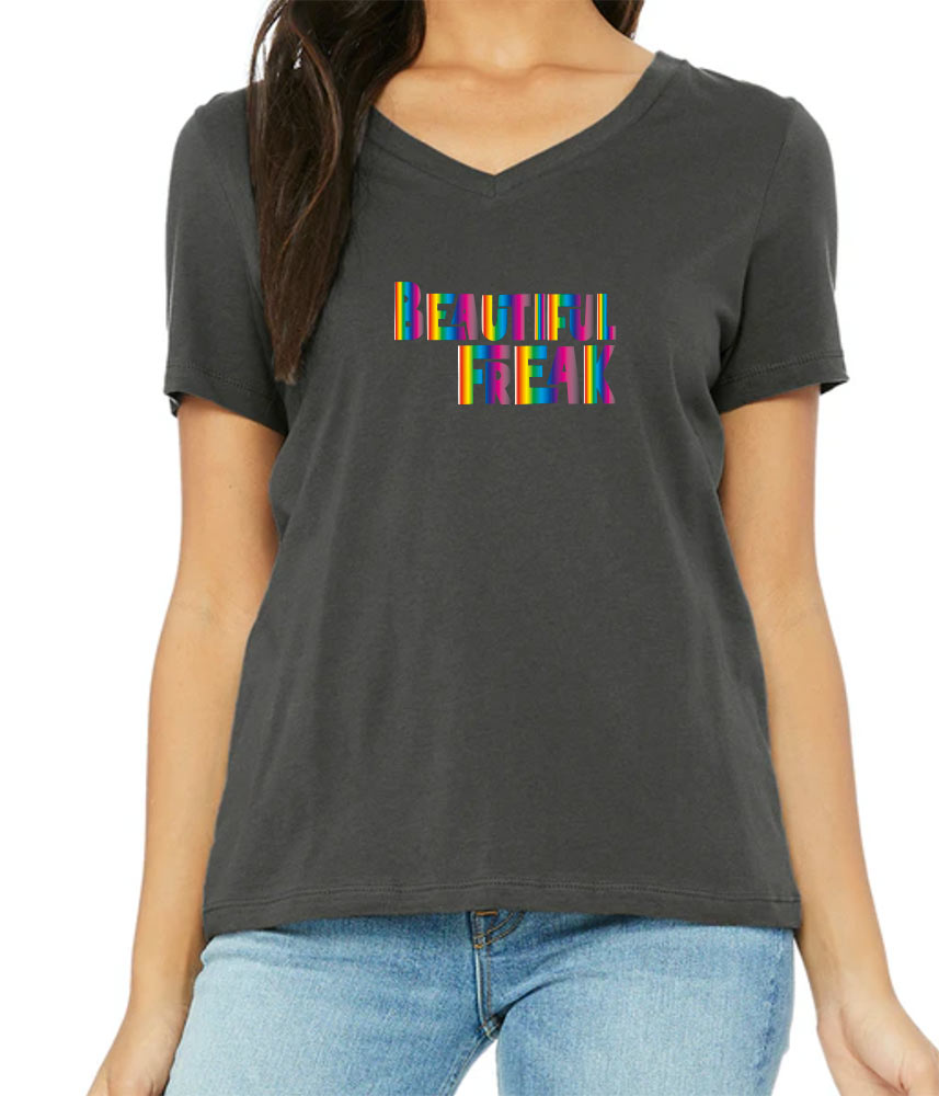 Beautiful Freak V Neck T-Shirt - Available in More Colors