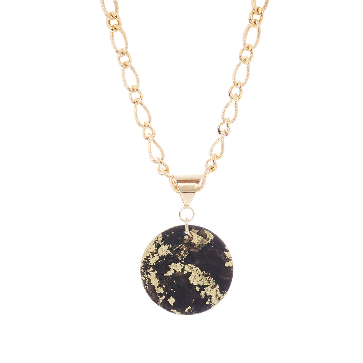 14K Gold Plated Bold Pendant Necklace - Available in More Colors