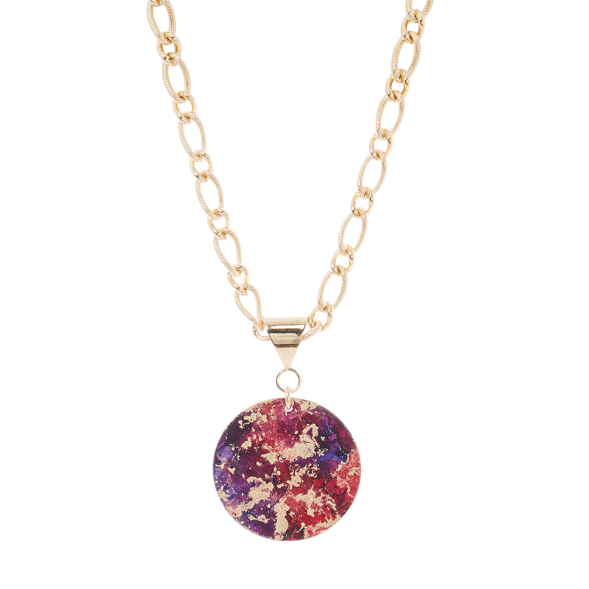 14K Gold Plated Bold Pendant Necklace - Available in More Colors