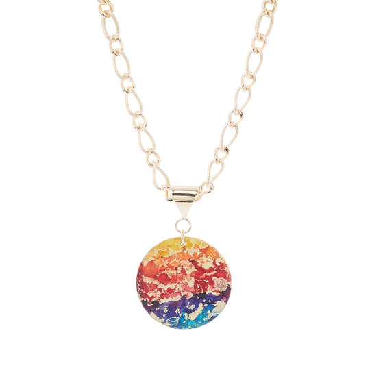 14K Gold Plated Bold Pendant Necklace - Available in More Colors
