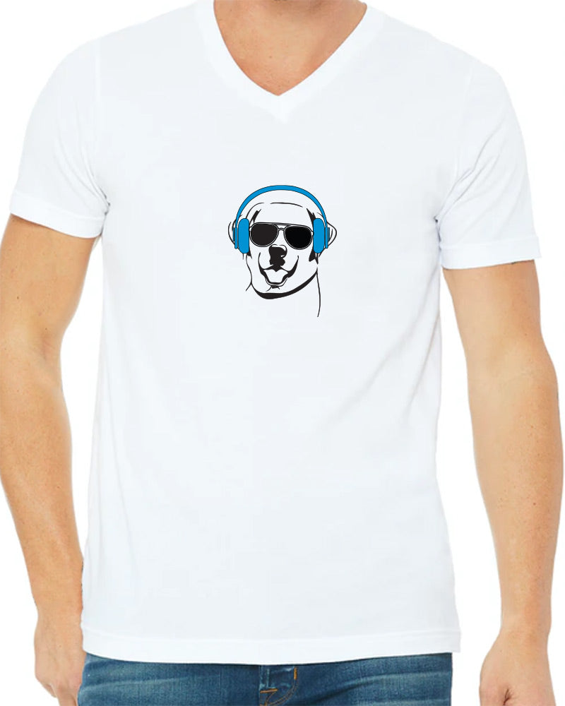 Labs Love Music V Neck Men's T-Shirt - Available in More Colors