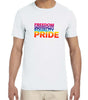Freedom, Equality, Individuality, Pride Crew Neck T-Shirt - Available in More Colors
