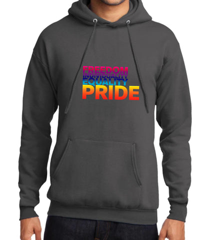 Freedom, Equality, Individuality, Pride UNISEX Hoodie - Available in More Colors