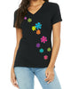 Flower Power V Neck T-Shirt - Available in More Colors