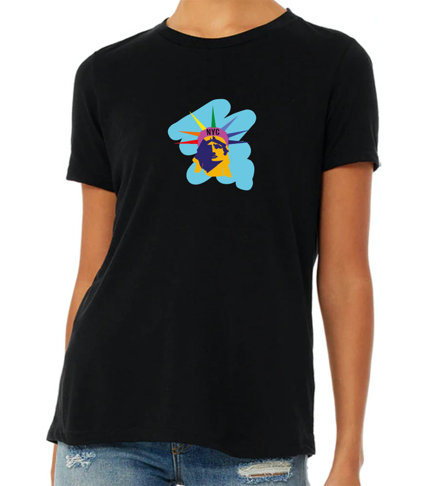 Lady Liberty Pride Pearl Neck T-Shirt - Available in More Colors