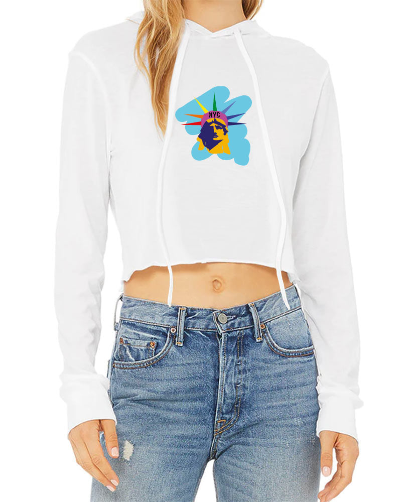 Lady Liberty Pride Hoodie Crop Top- Available in More Colors