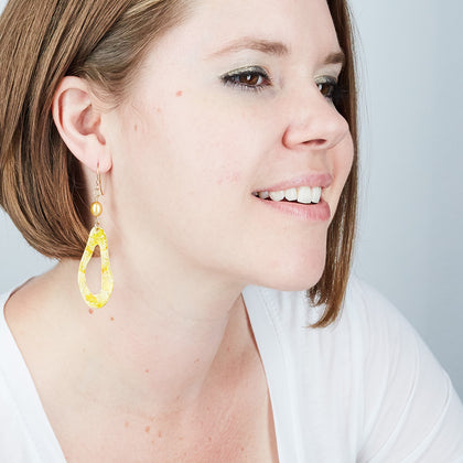 14k Gold Plated Tear Drop Earrings - Available in More Colors