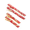 Fire Gold Plated Hair Clips - 2 Sizes Available