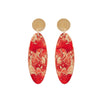14K Gold Plated Oval Earrings - Available in More Colors