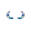 14k Gold Plated Crescent Stud Earrings - Available in more colors