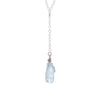 Sterling Silver Drop Necklace - Aquamarine