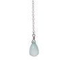 Sterling Silver Drop Necklace - Chalcedony