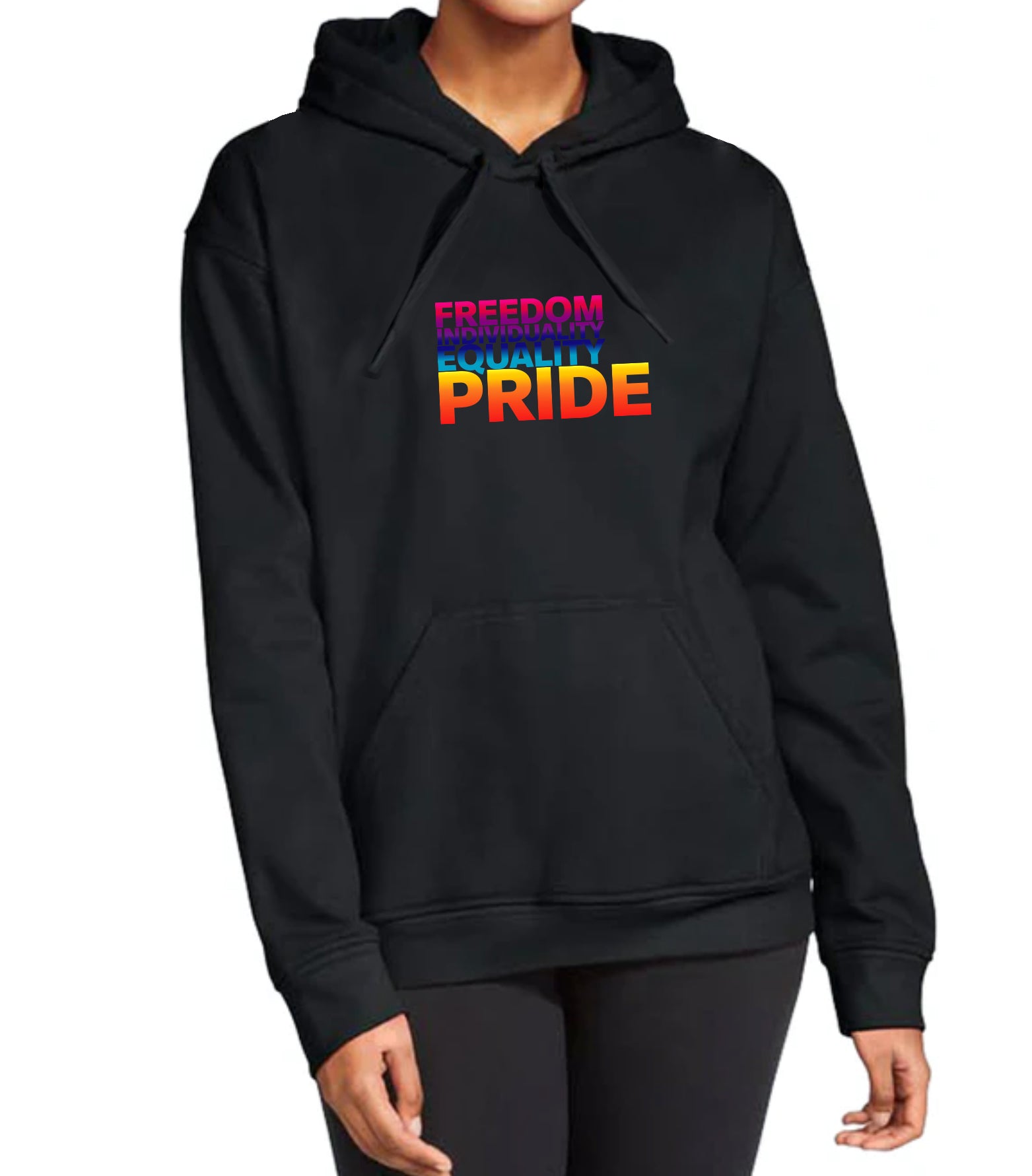 Freedom, Equality, Individuality, Pride UNISEX Hoodie - Available in More Colors