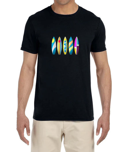 Surf Boards Crew Neck Men's T-Shirt - Available in More Colors