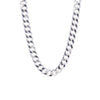 Sterling Silver Plated Heavy Curb Chain Choker