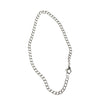 Sterling Silver Plated Flat Curb Anklet