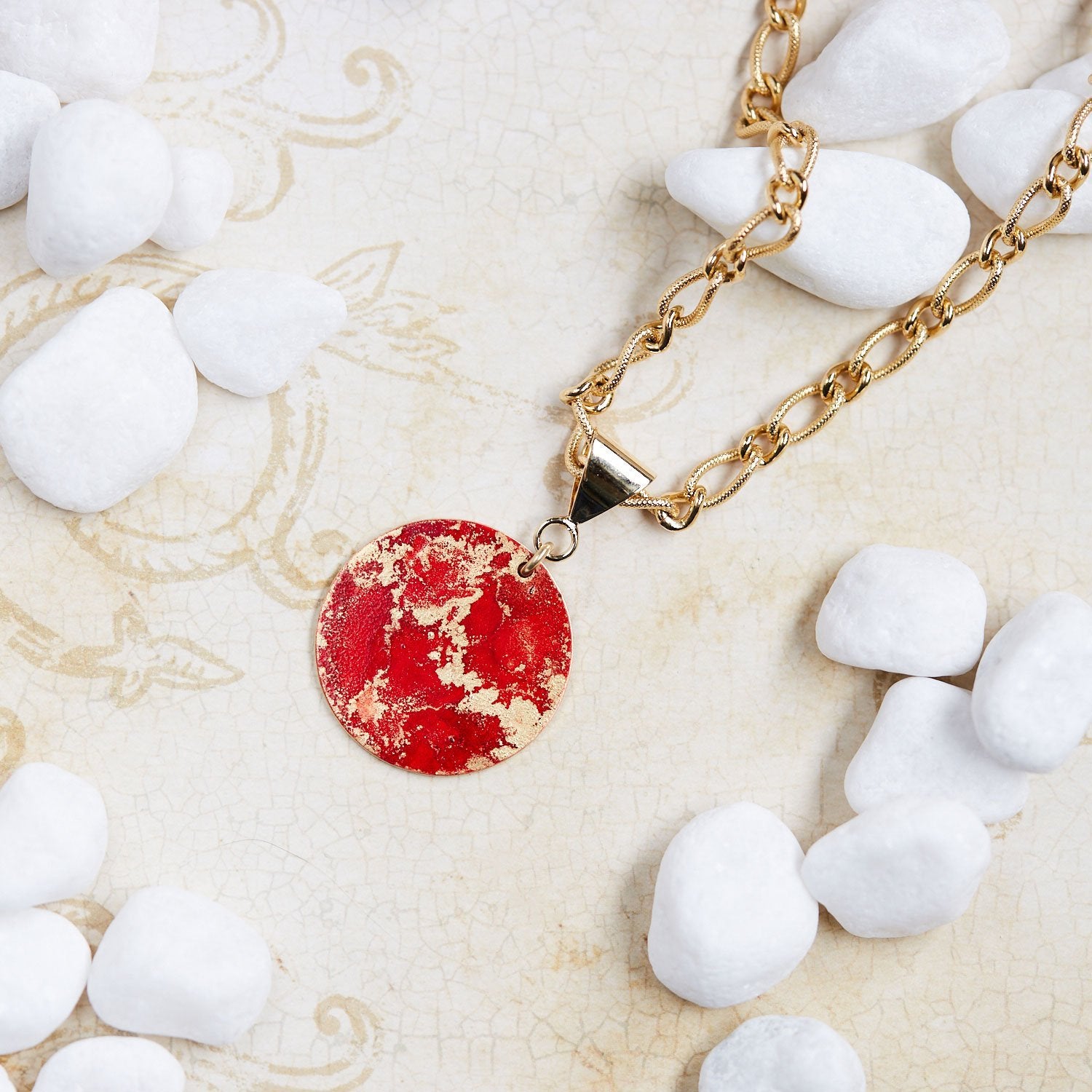 Gold Bold Pendant Necklace - Available in More Colors - Odell Design Studio