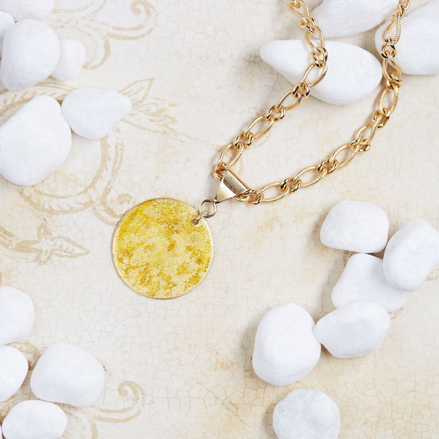 Gold Bold Pendant Necklace - Available in More Colors - Odell Design Studio