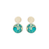 14K Gold Plated Dangle Dot Earrings - Available in More Colors