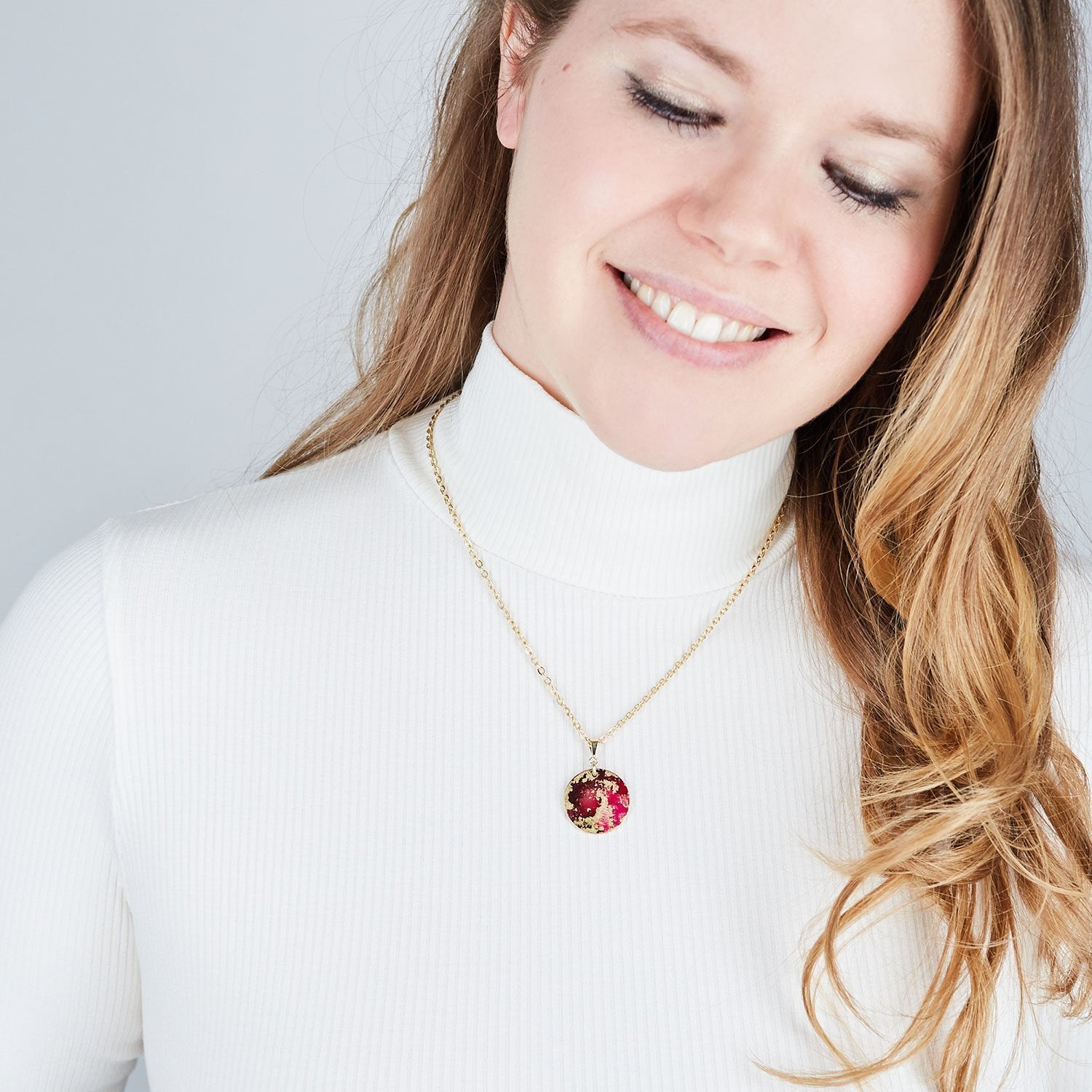 Gold Fine Pendant Necklace - Available in More Colors - Odell Design Studio