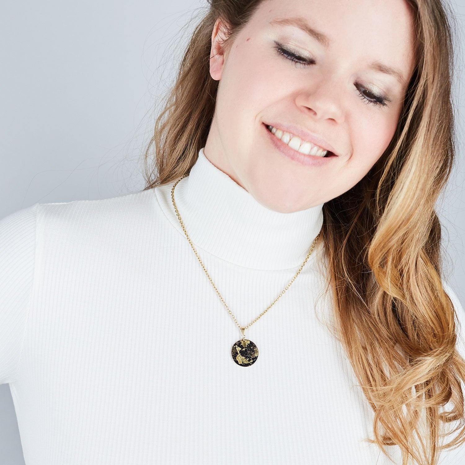 Gold Fine Pendant Necklace - Available in More Colors - Odell Design Studio